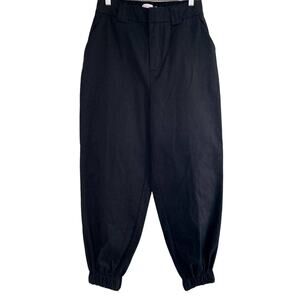 Shoedazzle Balloon Leg Woven Joggers - Black - Medium